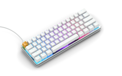 מקלדת מכנית Glorious GMMK Compact Pre-Built לבן