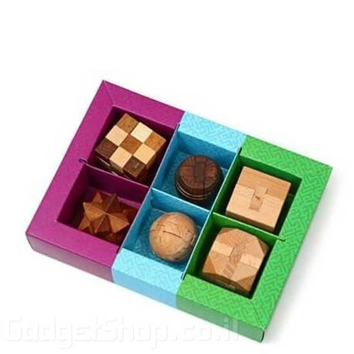 סט 6 מיני משחקי חשיבה פאזל Puzzles set