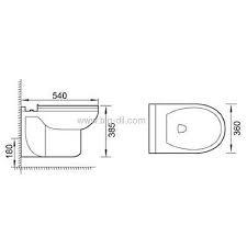 אסלה תלויה לניאגרה סמויה קומו Rimless
