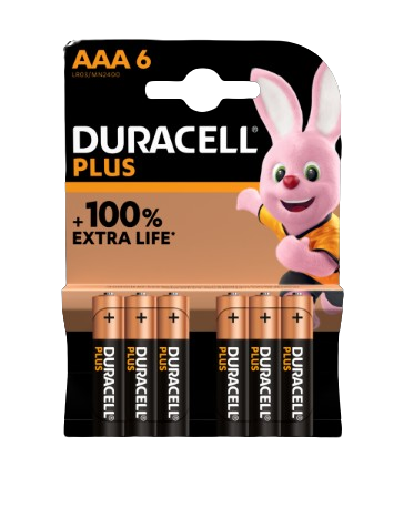סוללות AAA DURACELL - מארז 6