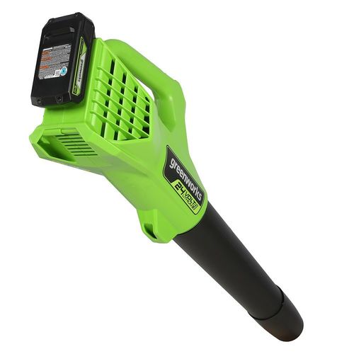 מפוח עלים GREENWORKS 24V דגם 99506-1 עם מהירות אוויר 160 קמ