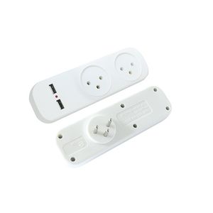 מפצל T-2 כולל 2 שקעי הטענה USB
