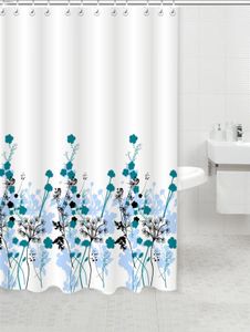 וילון אמבטיה פרחים
