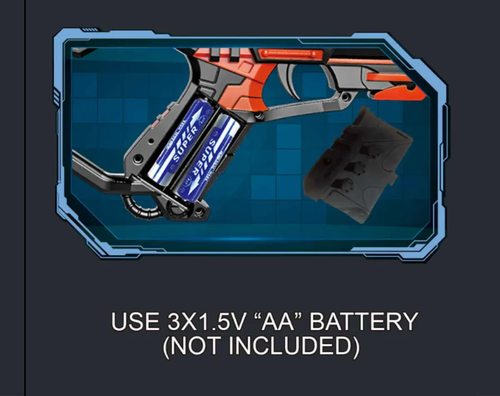  אקדח צעצוע לייזר AK-558 עם קול מדהים