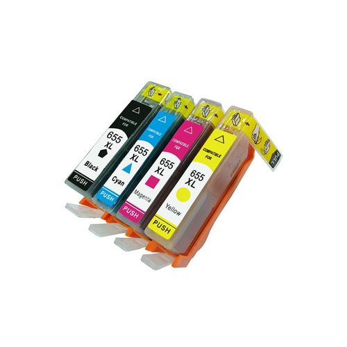HP 655XL סט מלא 4 ראשי דיו תואמים 