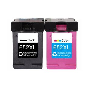 סט ראשי דיו תואמים שחור וצבע HP 652XL