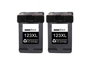 2 ראשי דיו תואמים שחורים בכמות גדולה HP 123XL Black 