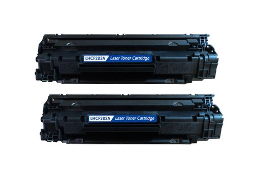 HP 83A זוג 2 יחידות טונר שחור תואם CF283A