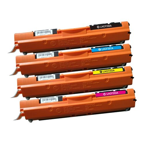  HP 130A סט טונרים תואמים  CF350A-CF353A