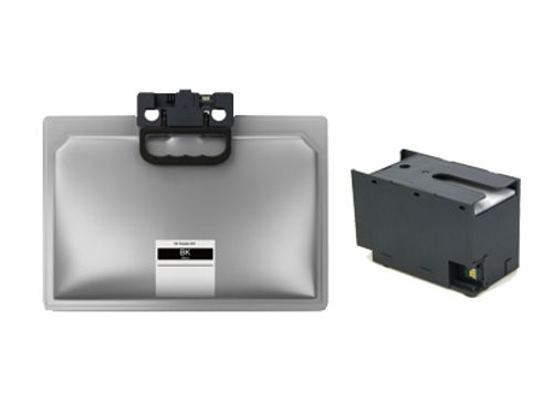 מחסנית דיו שחור תואם אפסון + מיכל עודפים Epson T9661/T6716 Black C13T966140