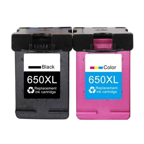 HP 650XL זוג ראשי דיו תואמים שחור וצבע בכמות כפולה