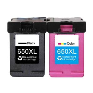 HP 650XL זוג ראשי דיו תואמים שחור וצבע בכמות כפולה