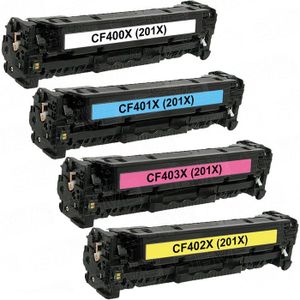 HP 201X סט טונרים תואמים CF400X-CF403X
