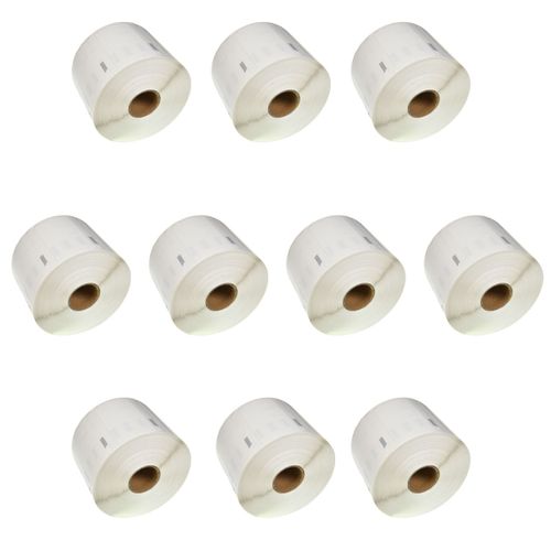 מדבקות נייר תואם 10 גלילים ל DYMO דימו 101X54 מ