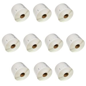 מדבקות נייר תואם 10 גלילים ל DYMO דימו 101X54 מ"מ 99014