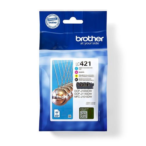 סט דיו מקורי Brother LC421