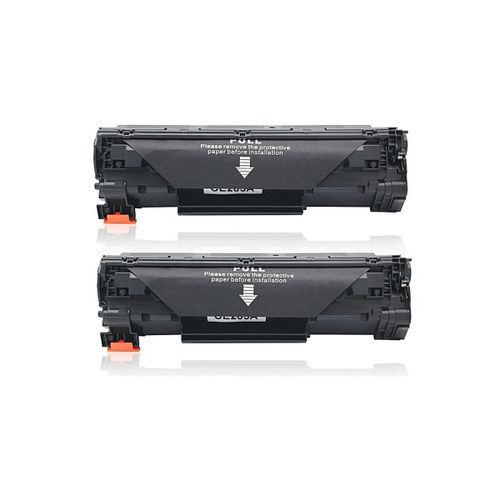 HP 36A זוג 2 יחידות טונר שחור תואם CB436A