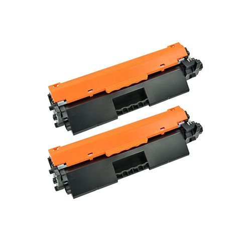 HP 17A זוג 2 יחידות טונר שחור תואם CF217A