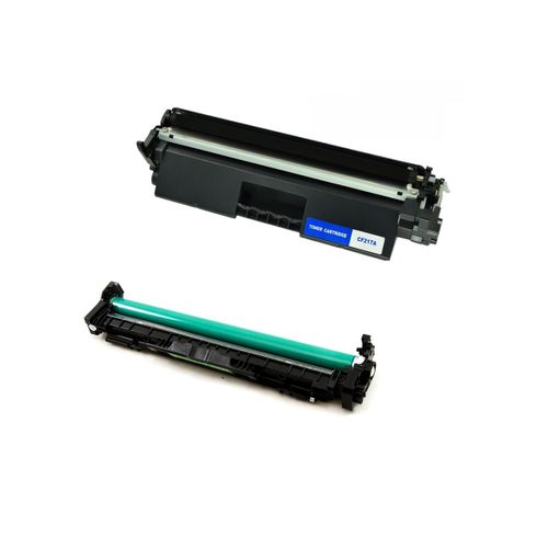 HP 17A טונר שחור תואם CF217A + תוף לייזר תואם CF219A HP 19A