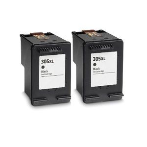 2 ראשי דיו שחורים תואמים HP 305XL כמות כפולה מהמקורי XL