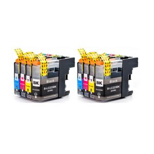 2 סטים מלאים ראשי דיו תואמים Brother LC223 ברדר 