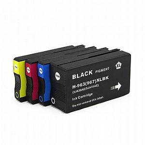 סט מלא 4 ראשי דיו תואמים בכמות גדולה HP 963XL
