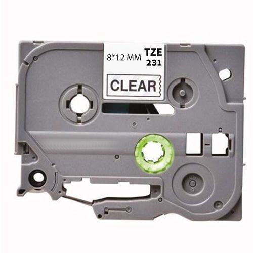 סרט דיו תואם שחור על לבן Brother TZE231 8*12MM
