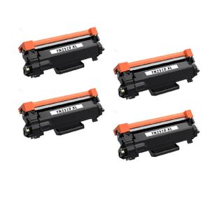 4 יחידות טונר שחור תואם BROTHER TN2510XL