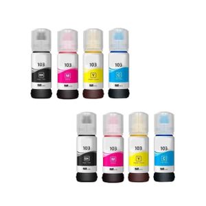 2 סטים מכלי דיו תואמים EPSON 103 BK/C/M/Y
