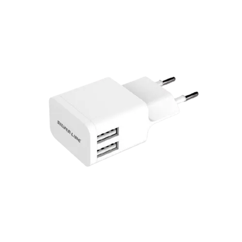 מטען קיר לאיפון SWC244 2.4A 2USB ל Silver Line סילבר ליין