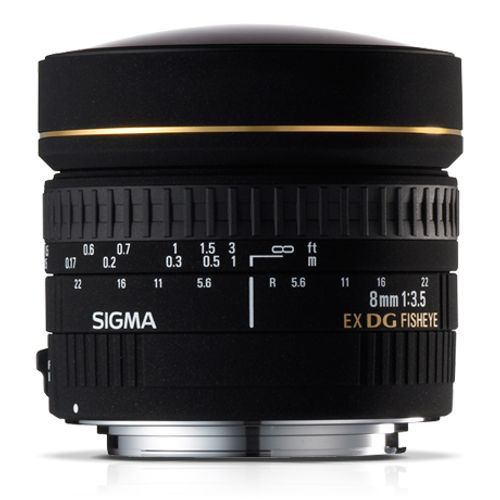  SIGMA 8mm F3.5 EX DG CIRCULAR FISHEYE For Nikon F שנתיים אחריות יבואן רשמי 