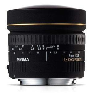  SIGMA 8mm F3.5 EX DG CIRCULAR FISHEYE For Nikon F שנתיים אחריות יבואן רשמי 