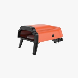 טאבון פיצה ביתי עם אבן מסתובבת 14" דגם Mira PH-14-G-P צבע כתום