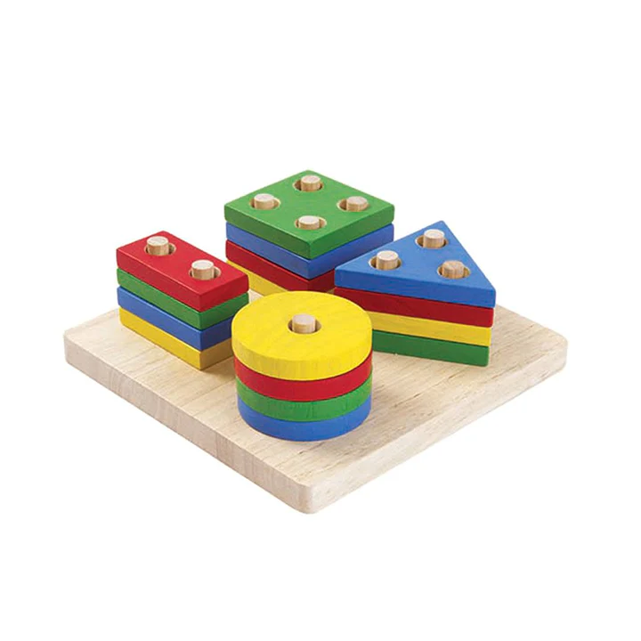 השחלה מיון גיאומטרי צבעוני