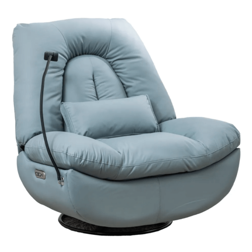 כורסת מסאז' AIR LEATHER ARIAN כחול שמיים