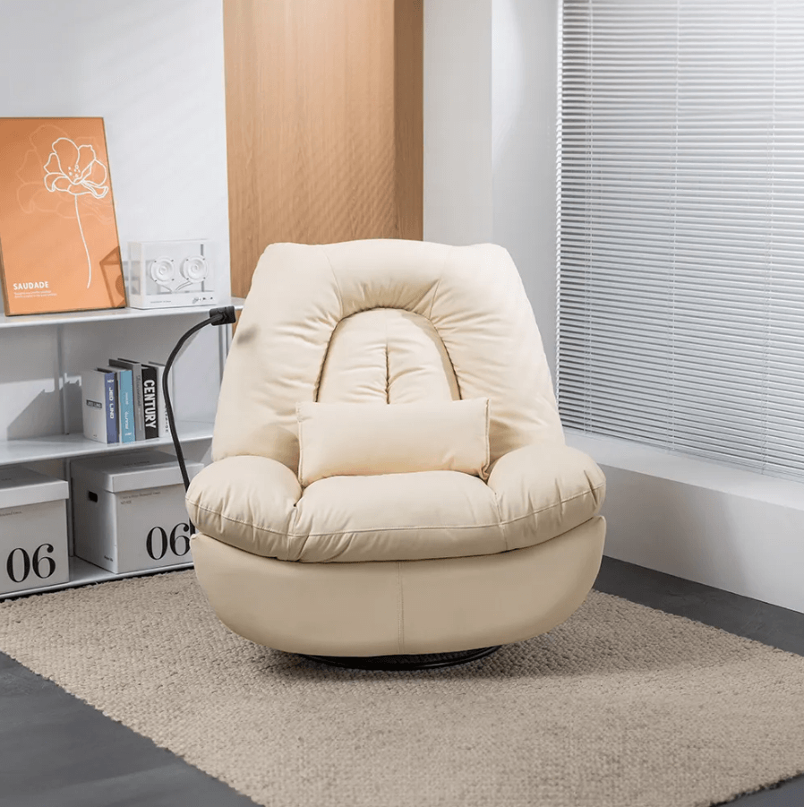 כורסת מסאג AIR LEATHER ARIAN שמנת