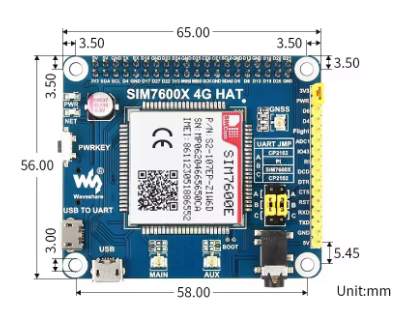מודול SIMCom SIM7600G-H LTE CAT-4 