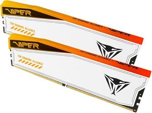 זכרון למחשב נייח WHITE DDR5 PC5-4800-6000MT RGB CL36 VIPER KIT 6000HZ PATRIOT 32GB 16*2