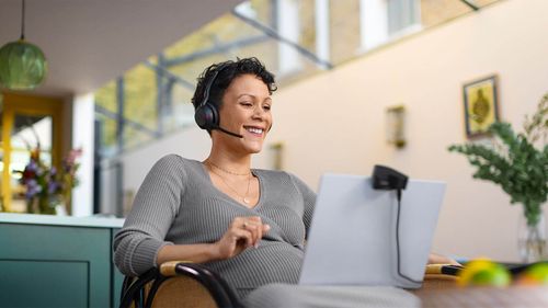 אוזניות אלחוטיות JABRA EVOLVE2 55 LINK380C MS STEREO