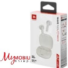 אוזניות בלוטוס JBL Wave Flex לבן