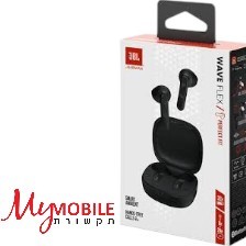 אוזניות בלוטוס JBL Wave Flex שחור