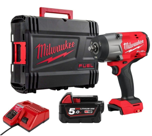 מפתח אימפקט “ 1/2 דגם M18 FHIW2F12 כולל סוללה 5AH מבית milwaukee
