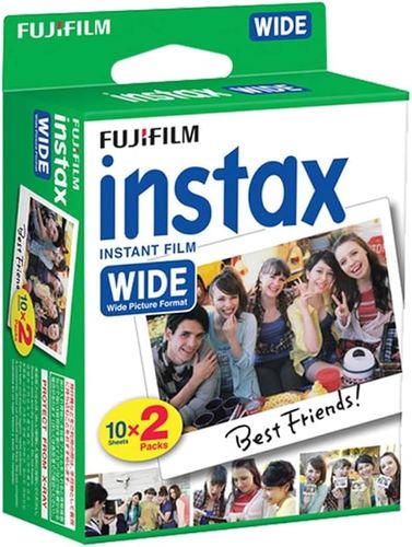  סרט צילום Fujifilm Instax Wide White (20 Film)