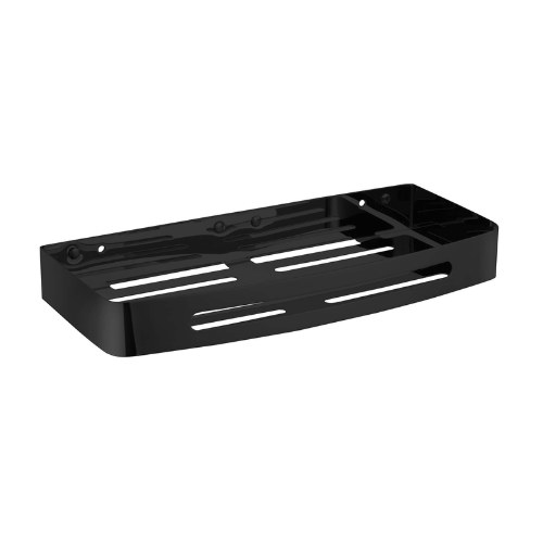 מדף למקלחת בהדבקה Set & Stick אפור מטאלי