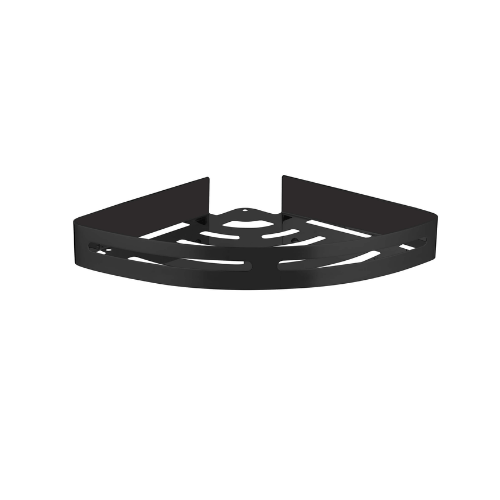 מדף פינתי בהדבקה Set & Stick אפור מטאלי