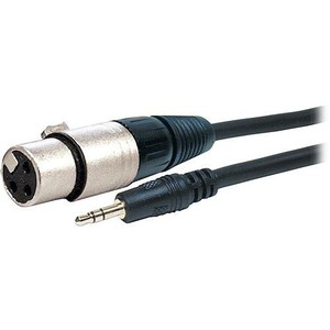 כבל סאונד FOTOBEST 3-Pin XLR Female to 3.5mm RA Stereo Mini-Plug Cable