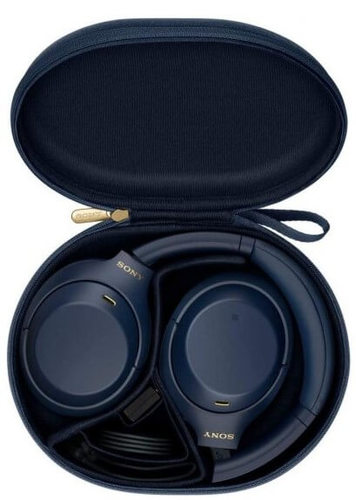 אוזניות קשת Over-Ear אלחוטיות Sony WH-1000XM4 Bluetooth - צבע כחול