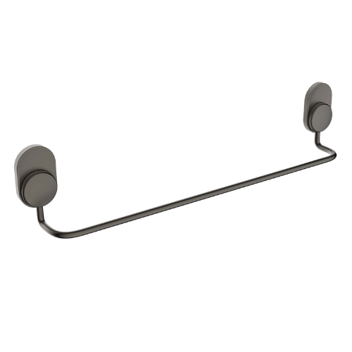 מתלה מגבות בהדבקה 62 ס"מ Set & Stick אפור מטאלי