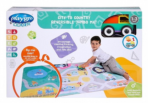 משטח פעילות דו צדדי עיר וכפר Playgro