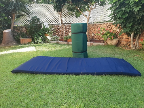 מזרון ספוג מתגלגל לקמפינג לבית ולאוהל עם כיסוי בד בעובי 6 ס